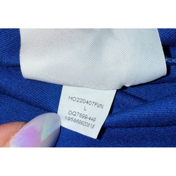 NIKE Jordan MENS LARGE PRE-OWNED Blue Dri-FIT Short Sleeve T-Shirt Athletic Crew - Picture 15 of 15